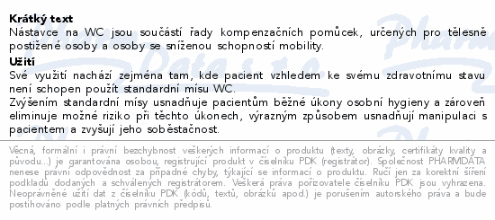 Nástavec na WC vyměkčený výška 10cm