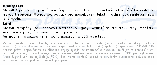 Mesoft komprese sterilní 10x10cm 75x2ks