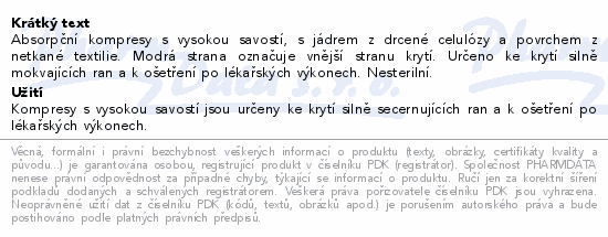 AB KOMPRES nesterilní 10x20cm 50ks
