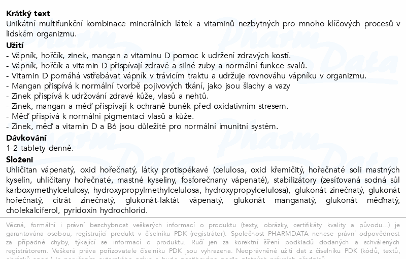 Walmark Vápník-Hořčík-Zinek Osteo tbl.140+40 Promo