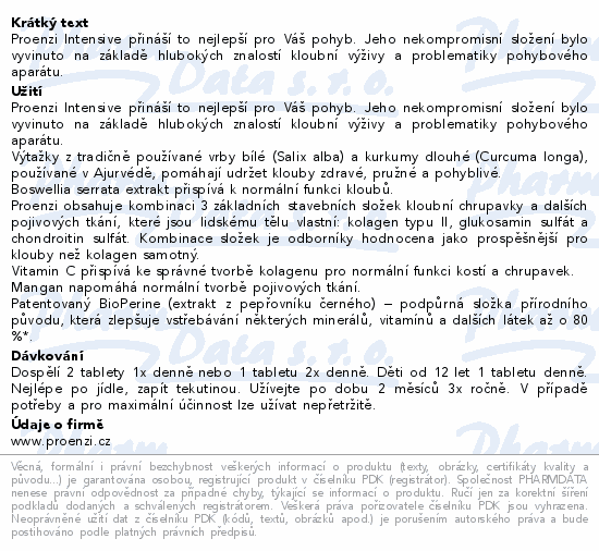Proenzi Intensive tbl.120+60 Promo 2023