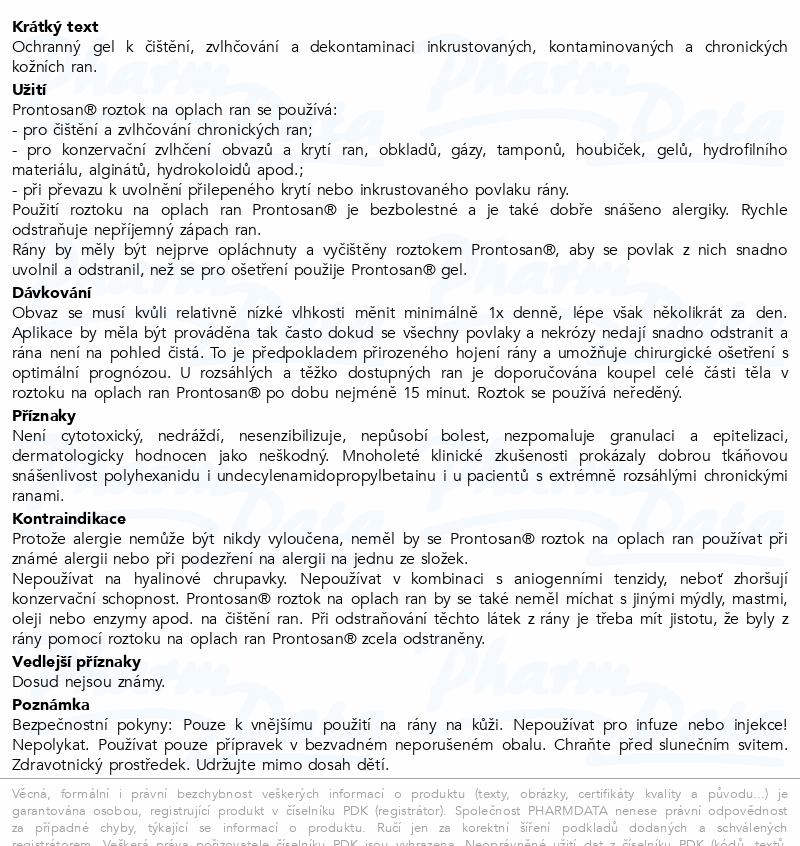 Prontosan Wound Gel 30ml