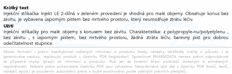 Injekt stříkačka 2-dílná 10ml LE oranž.ster.100ks