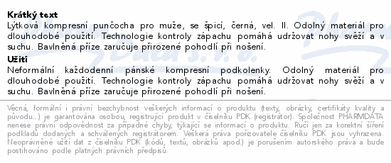 JOBST forMen Explore I.KT pun.lýt.+šp.vel.II čer.