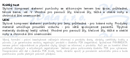 JOBST UltraSheer II.KT pun.st.bez šp.+lem v.V těl.