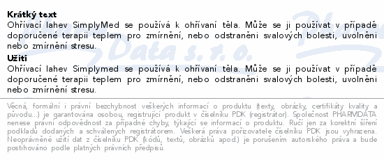 SimplyMed termofor s pleteným obalem 2l-SOB