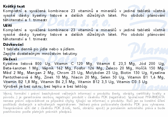 GS Mamavit 1 Plánování a 1.trimestr tbl.90