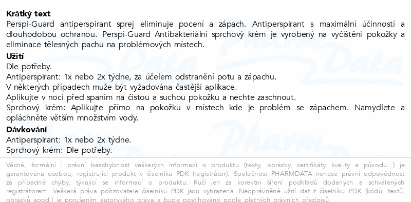 Perspi-Guard Spray 30ml+Sprchový krém 200ml