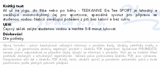 TEEKANNE Eis Tee Sport mango-pomeranč 18x2.5g