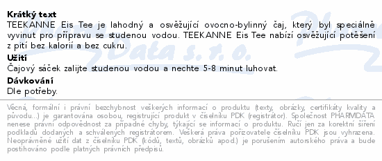 TEEKANNE Eis Tee černý rybíz-citron 18x2.5g