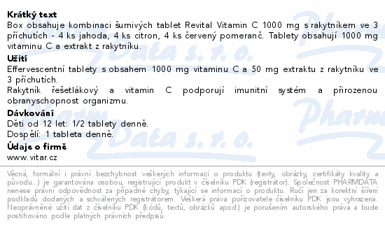 Revital Vitamin C s rakytníkem box eff.tbl.20x12