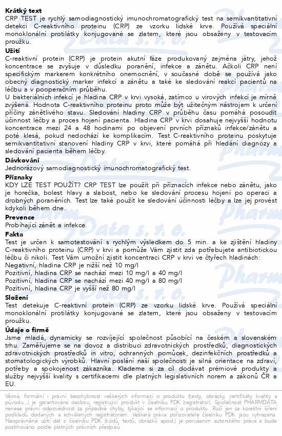Prima Home test CRP 1ks