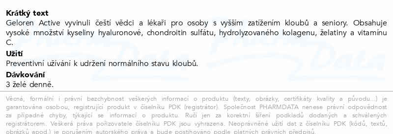 Geloren Active příchuť ostružina 90 želé