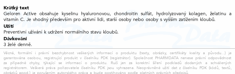 Geloren Active příchuť pomeranč 90 želé