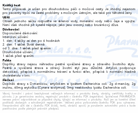 Blokurima URO+ 2g D-manózy sáčky 30x4g
