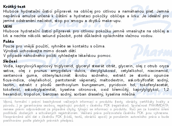 Oncos Hydratační čisticí emulze na obličej 100ml