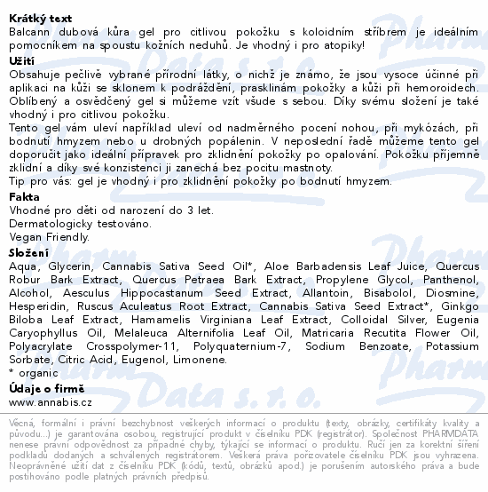 Annabis Balcann gel 75ml