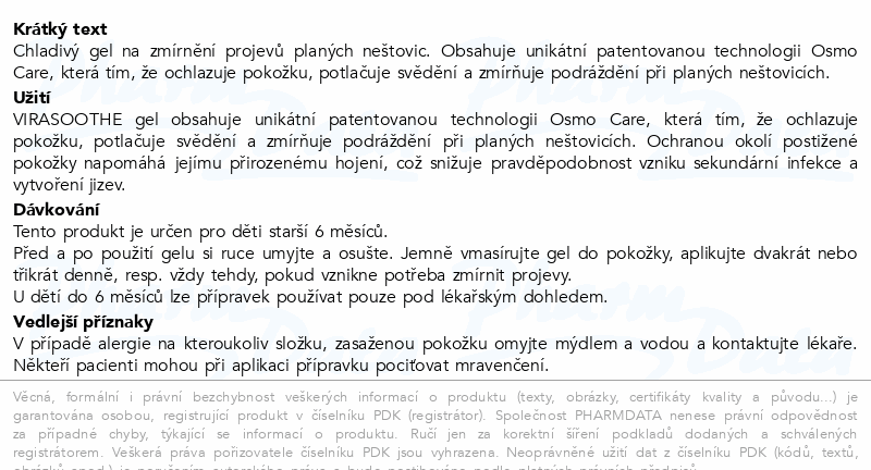 ViraSoothe chladivý gel 50g