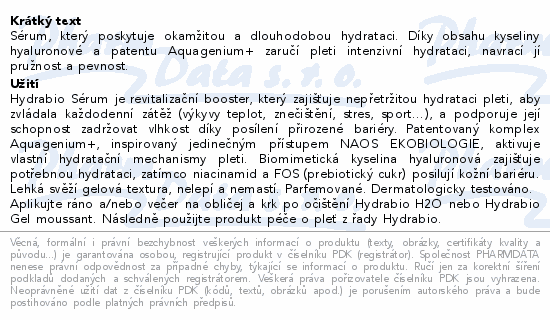 BIODERMA Hydrabio sérum 40ml