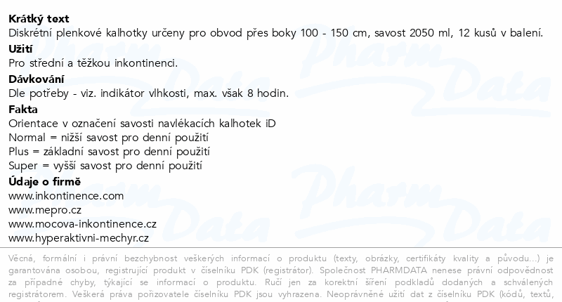 iD Sensitive Pants Super L 12ks