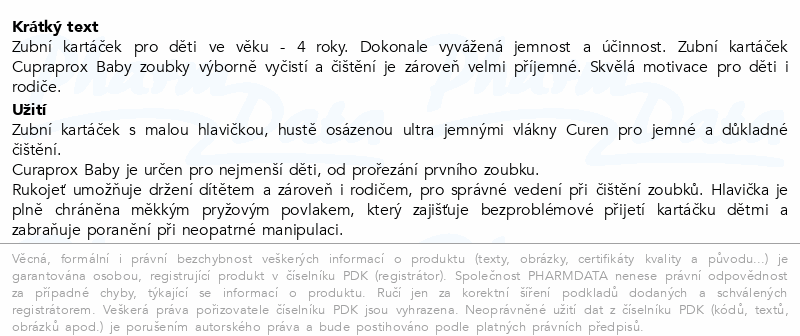 CURAPROX Baby zubní kartáček 0-4 roky mix