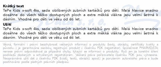 TePe Kids x-soft dětské zub.kartáč.4ks mix 339470