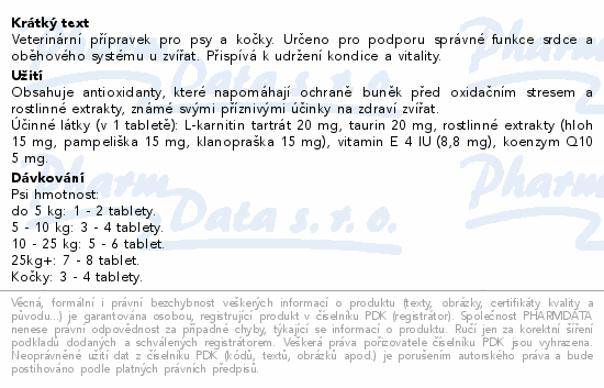 Silné Srdce s Q10 s příchutí masa tbl.100 Galmed