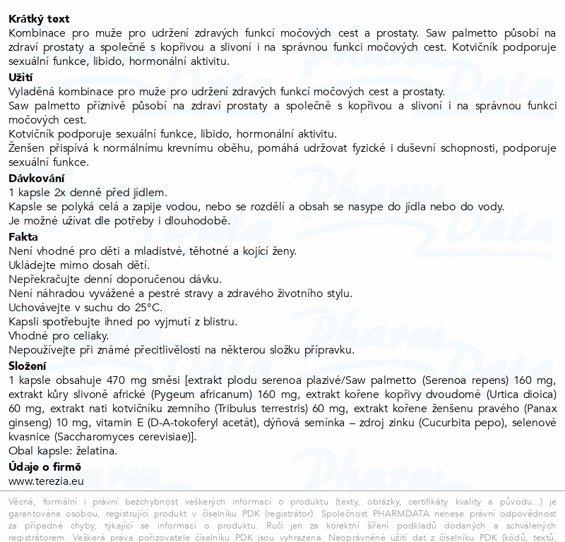 TEREZIA Prostahelp cps.60