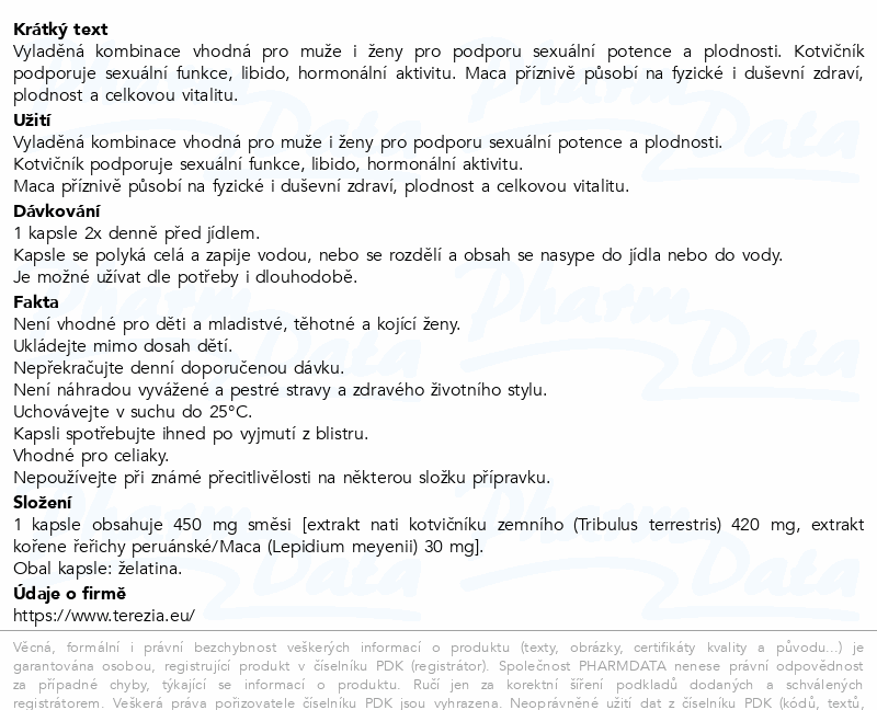 TEREZIA Kotvičník cps.60