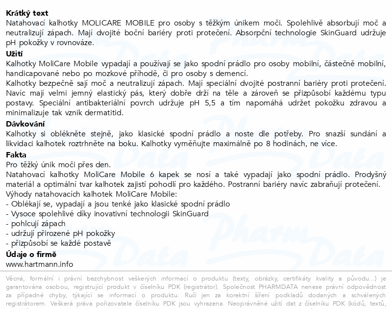MoliCare Mobile Inkont.kalh.natahovací 6k XL 14ks