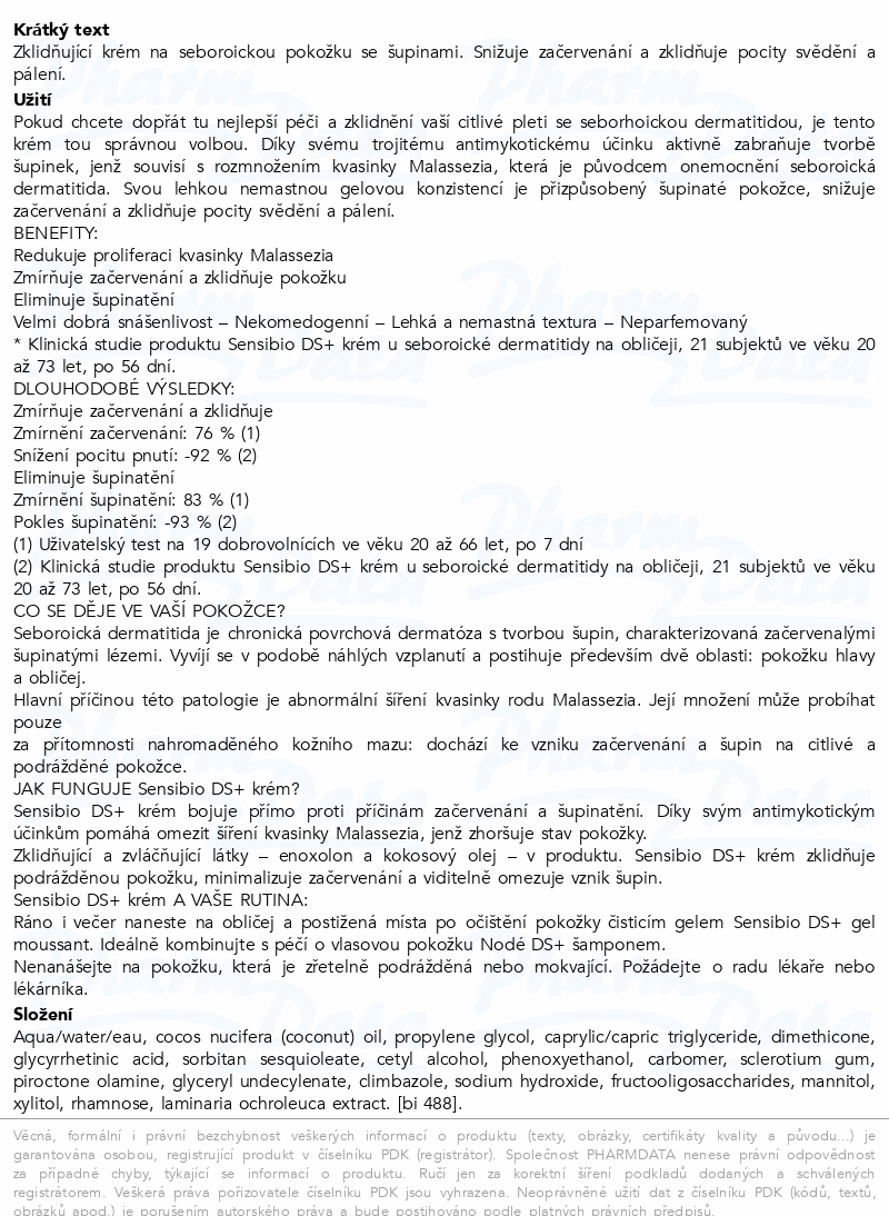 BIODERMA Sensibio DS+ krém 40ml