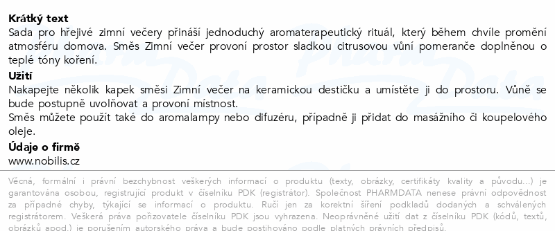 Nobilis Tilia Sada pro hřejivé zimní večery