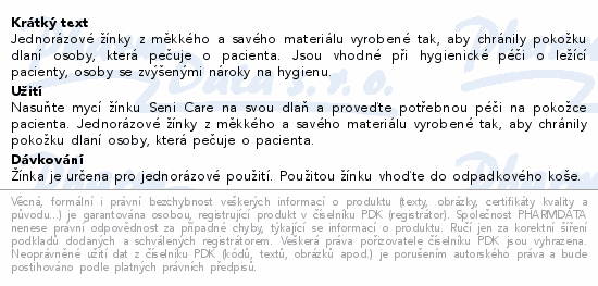 Seni Care žínky bez fólie 50ks