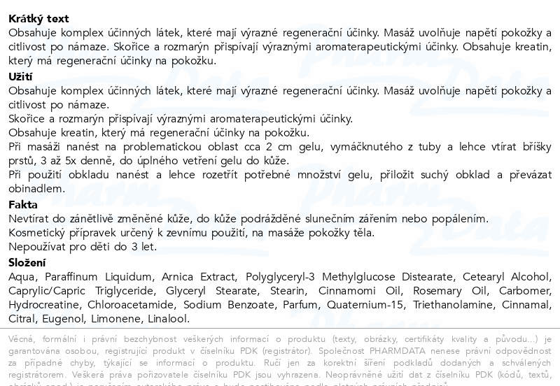 Alpa bylinný masážní krém arnika 40g