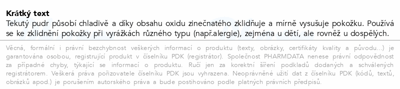 GLO Tekutý pudr 100g