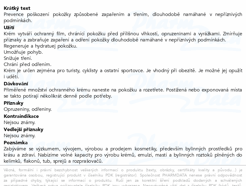 Antivlk krém proti opruzeninám 100ml