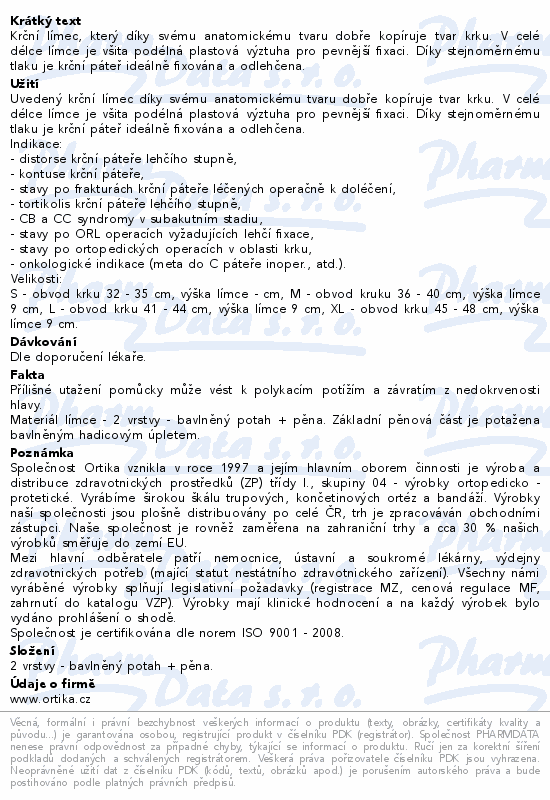 Límec fixační s výztuhou OR 20A M