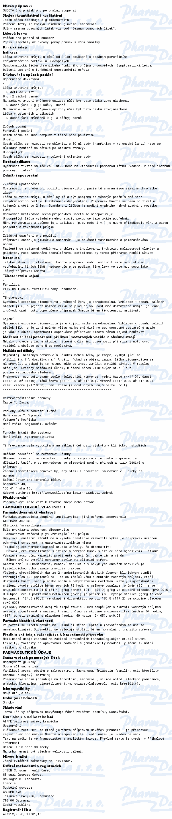 Smecta por.plv.sus.10x3gm