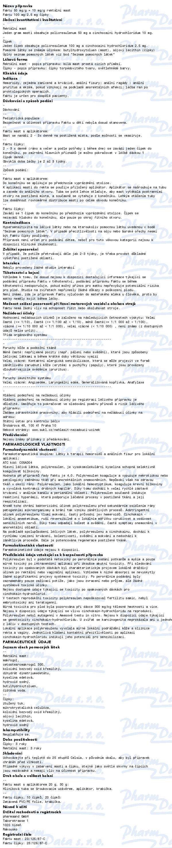 Faktu rct.supp. 20