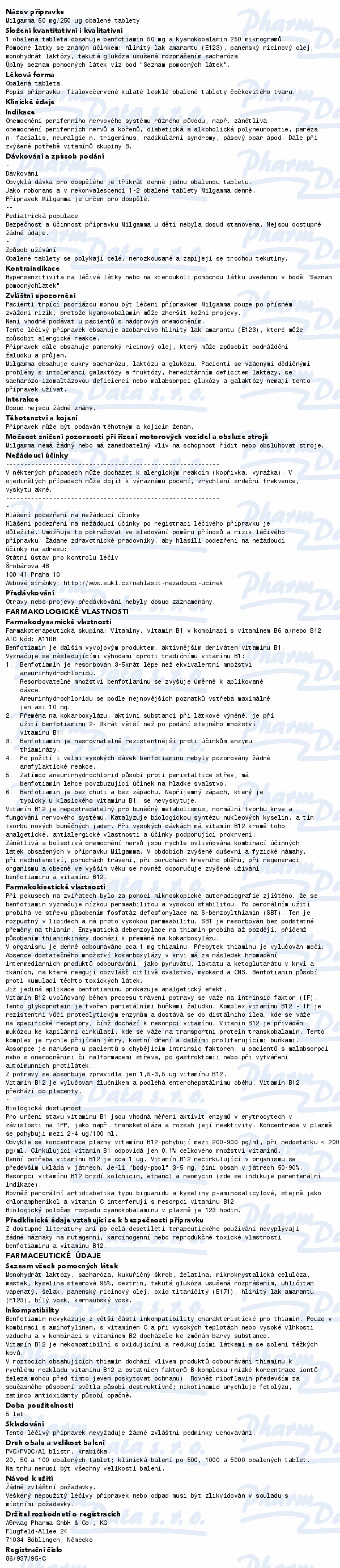 Milgamma 50mg/250mcg tbl.obd.100