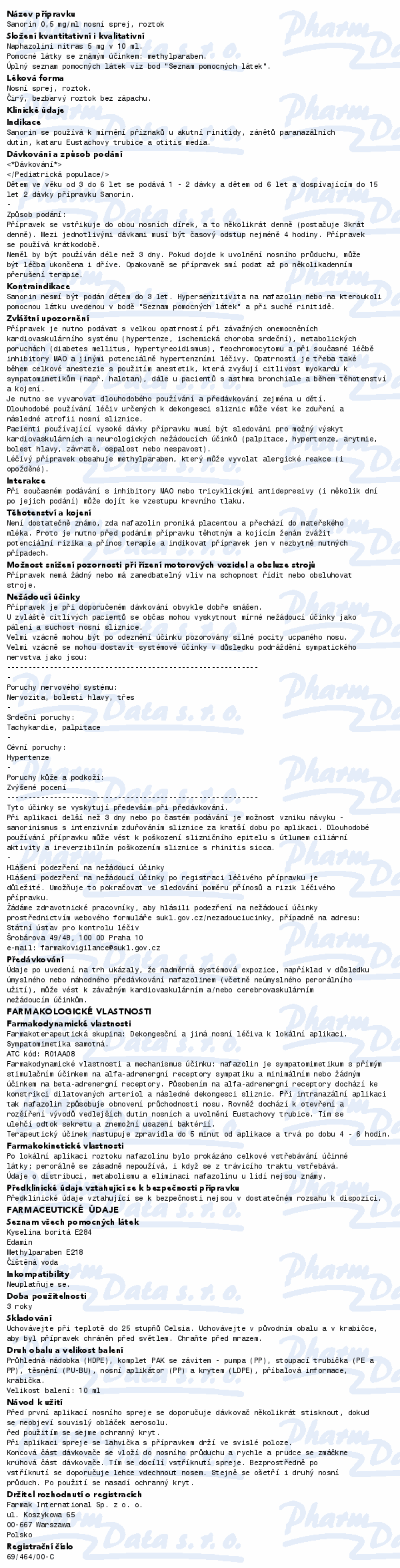 Sanorin 0.5mg/ml nas.spr.sol.1x10ml