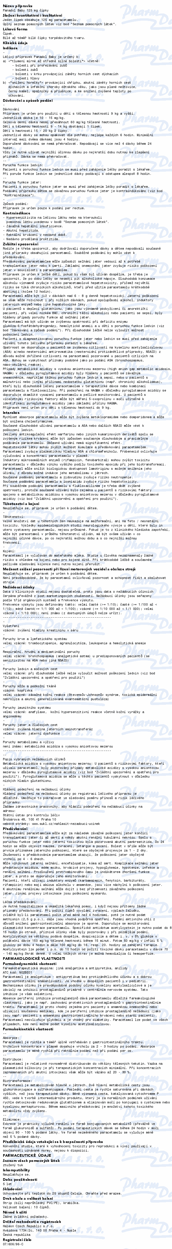 Panadol Baby 125mg sup.10