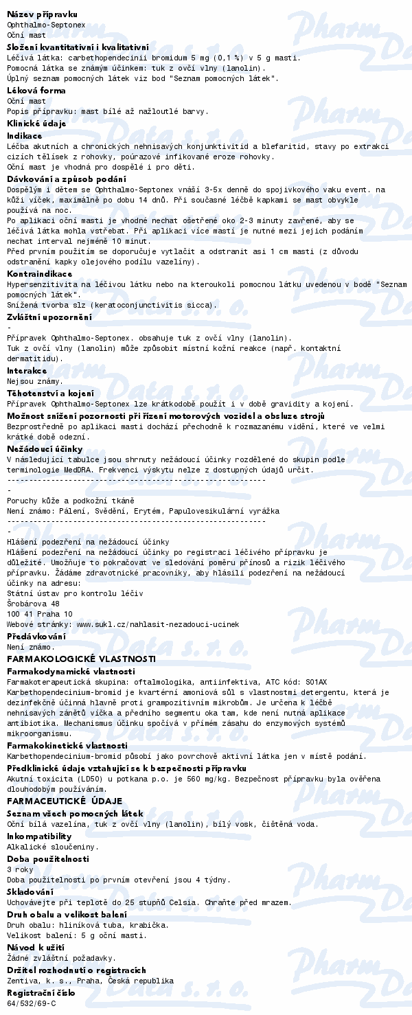 Ophthalmo-Septonex ung.opht.1x5g